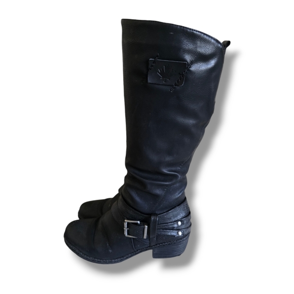 🟢  SOLEMATE Women's Black Faux Fur Calf  Knee Tall Winter Boots - Picture 4 of 16